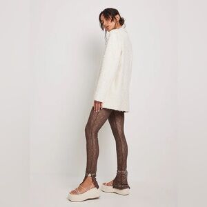 NA-KD Lace Slit Leggings XL